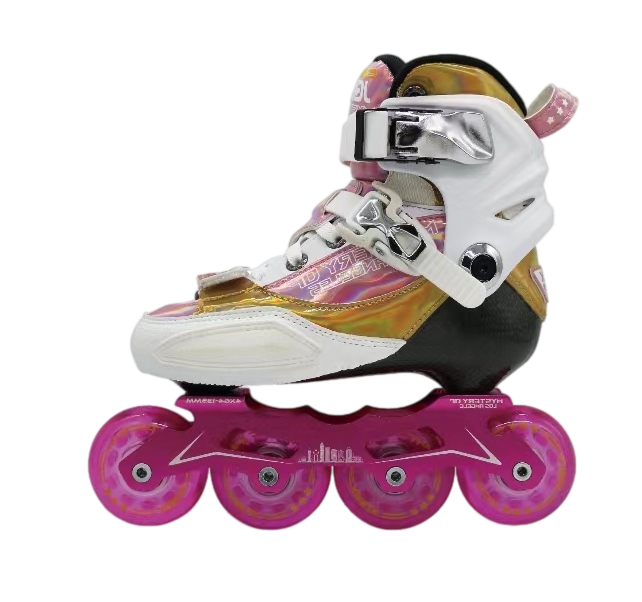 JGMLZK “Mystery of Los Angeles” Carbon Inline Skates-Pink