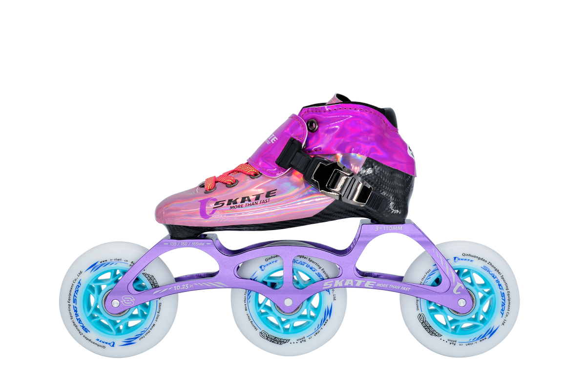 SKATING START NEW C PRO Carbon Speed Skating Skates-Pink