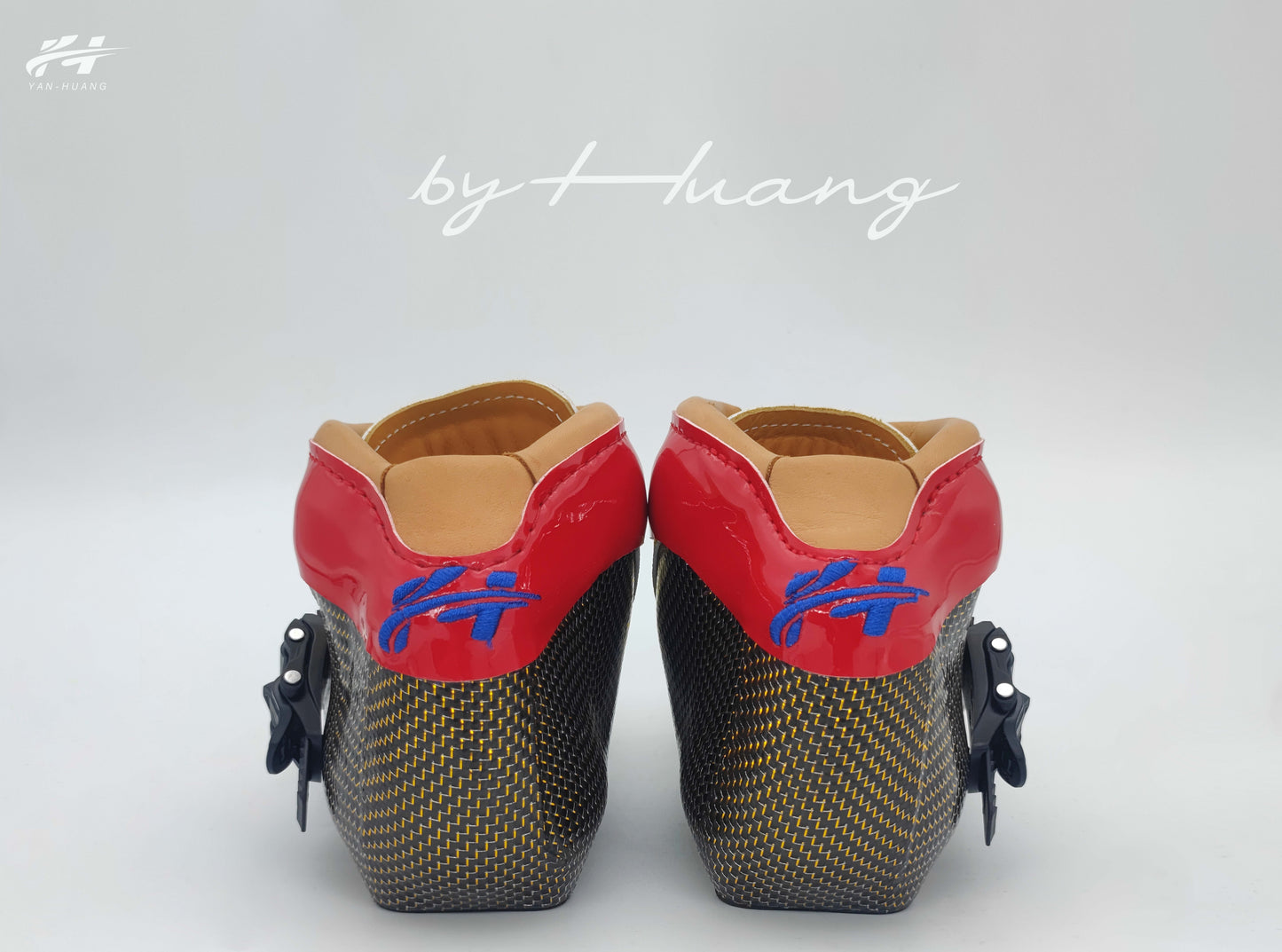 SKATING START YANHUANG Speed Skate Boots-Yellow Red