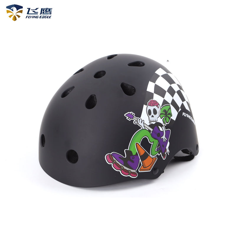 FLYING EAGLE H1 Pro Skate Helmet Black Rider