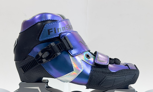 FINNSKATES Junior Adjustable Speed Skating Skates Boots-Blue