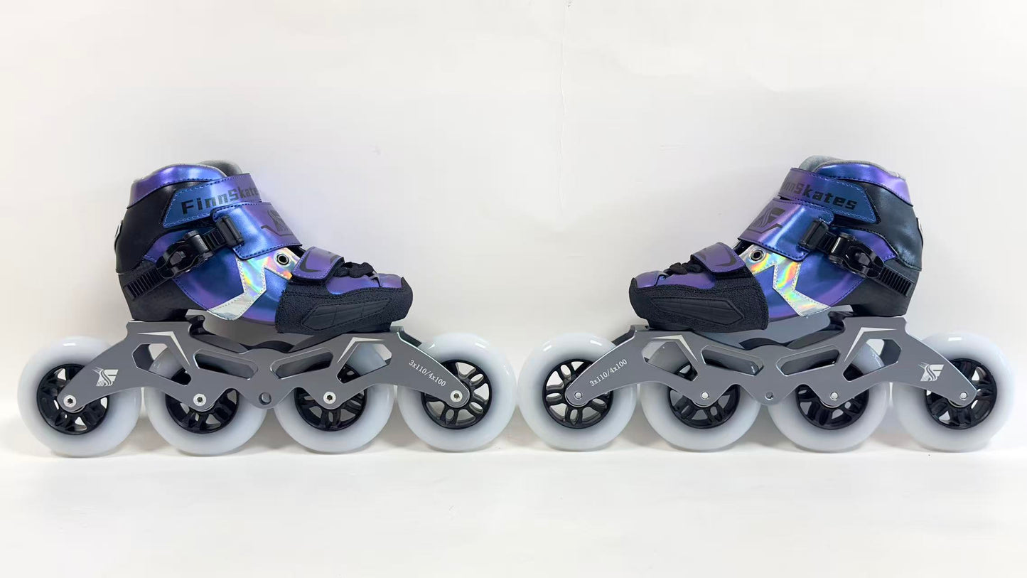 FINN SKATES Speed Skating Skates- Blue