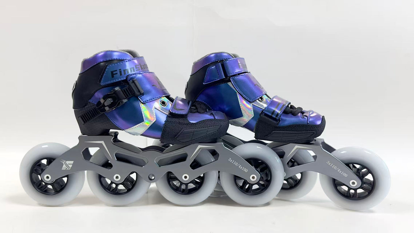 FINN SKATES Speed Skating Skates- Blue