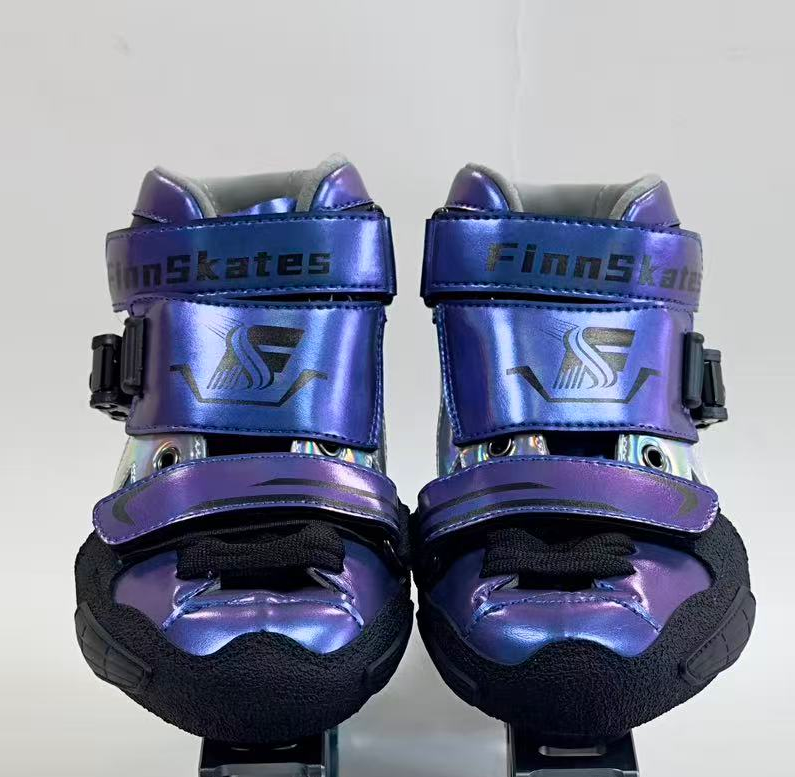 FINNSKATES Junior Adjustable Speed Skating Skates Boots-Blue