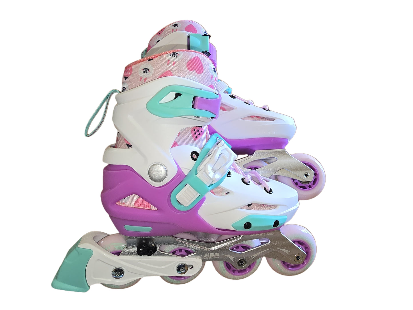 COMMANDER White Pink Inline Skates
