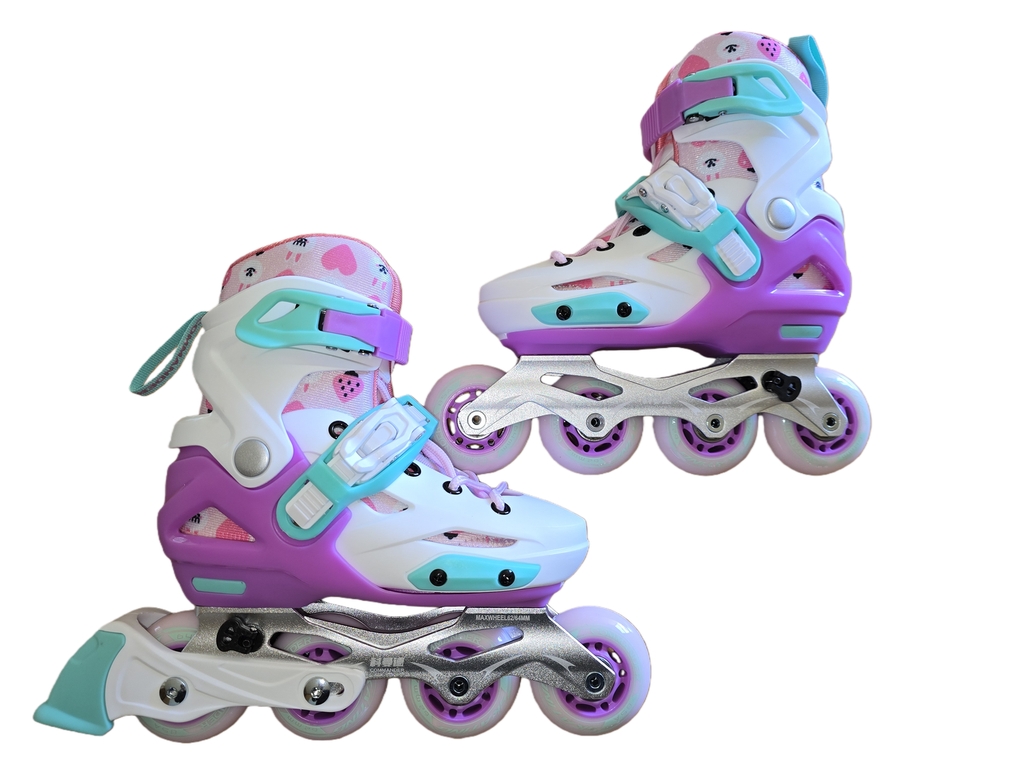 COMMANDER White Pink Inline Skates