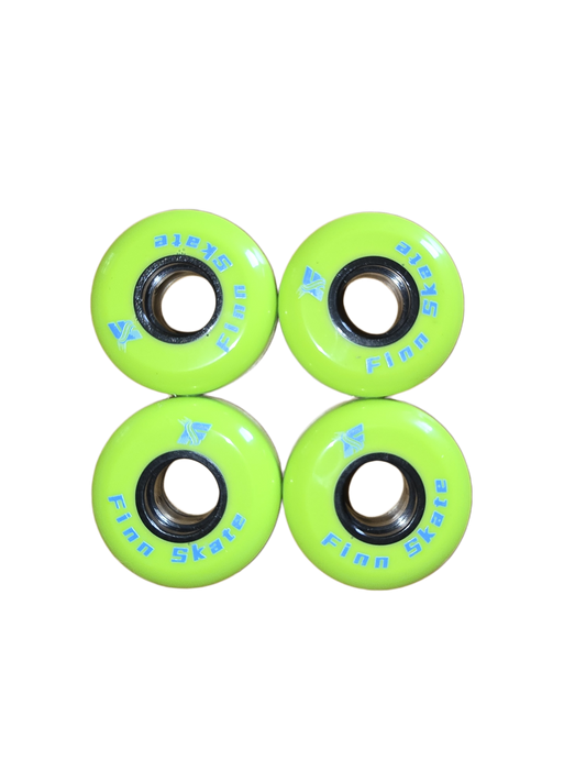 FINN SKATES 58MM/90A Aggressive Skate Wheels 4 pack-Green