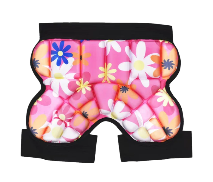 Kids Butt Hip Protection Shorts Pants Pads-Pink