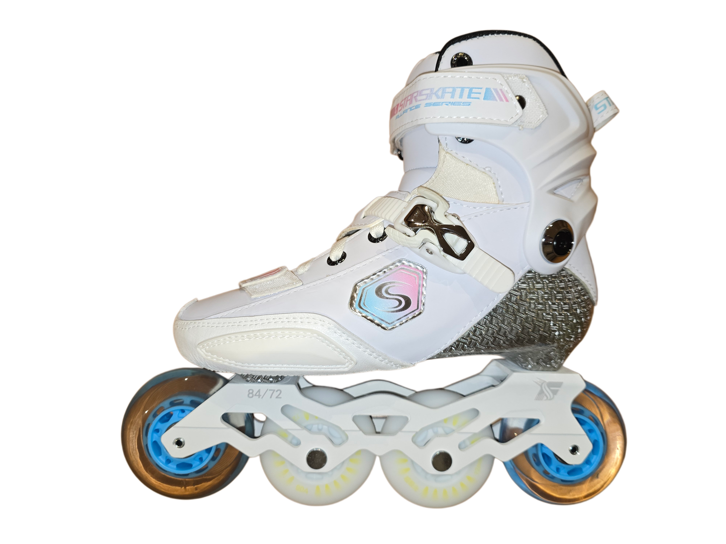 STAR Carbon Inline Skates-White