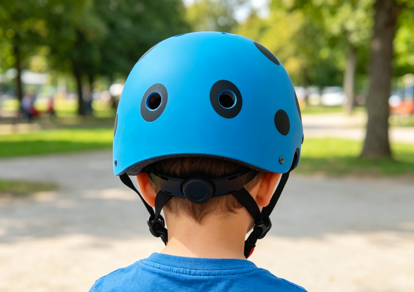 Finn Skats Helmet-Blue Ladybug