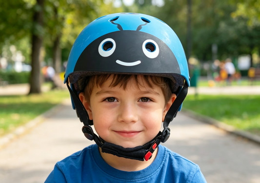 Finn Skats Helmet-Blue Ladybug