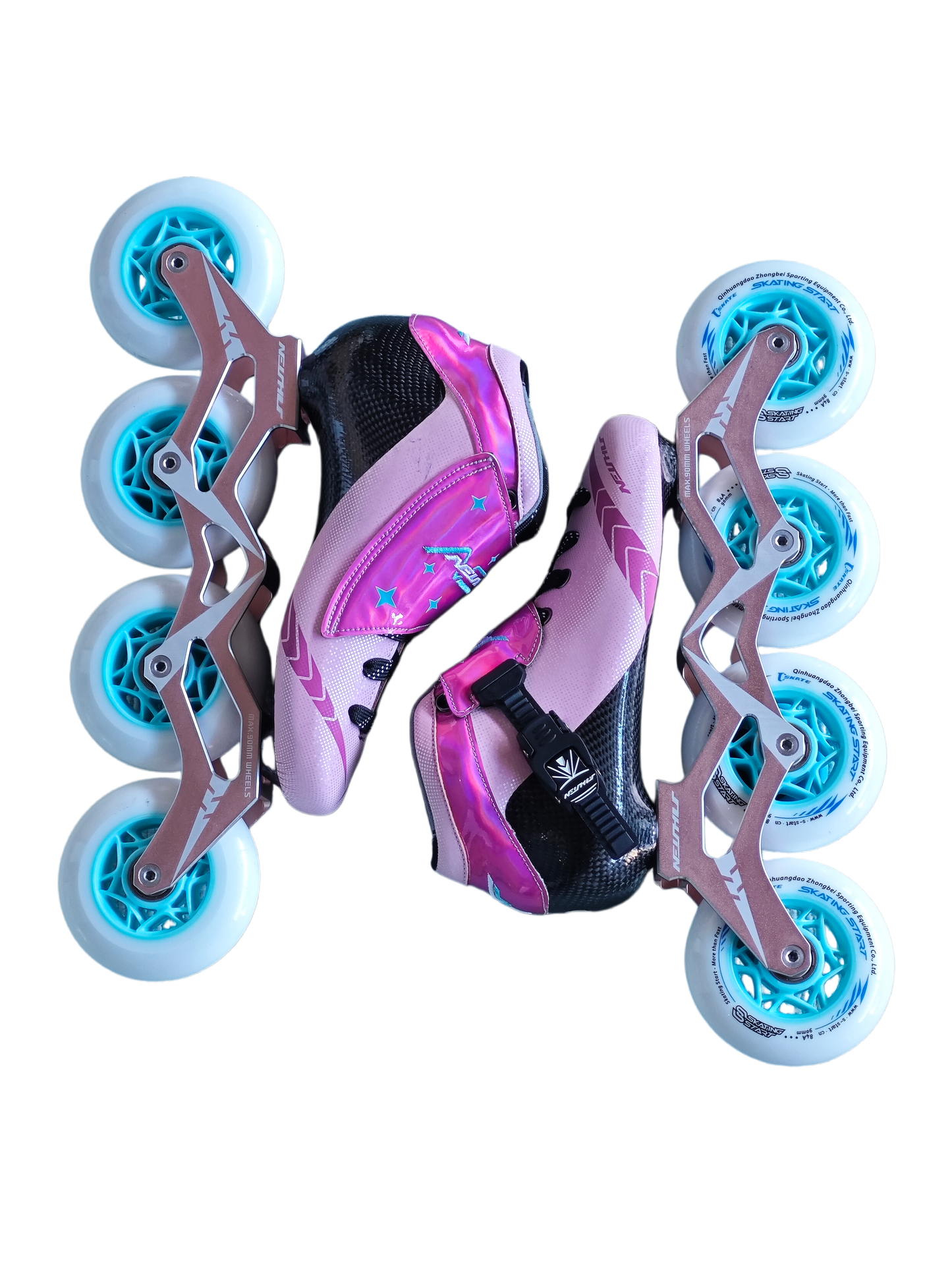 NEISHUS Carbon Speed Skating Skates-Pink