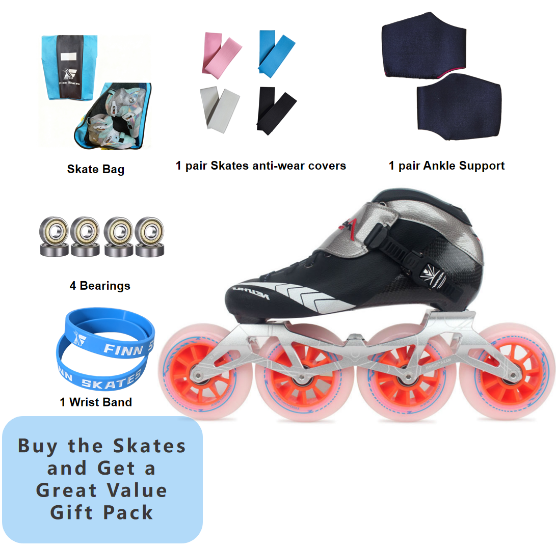 NEISHUS Carbon Speed Skating Skates-Black