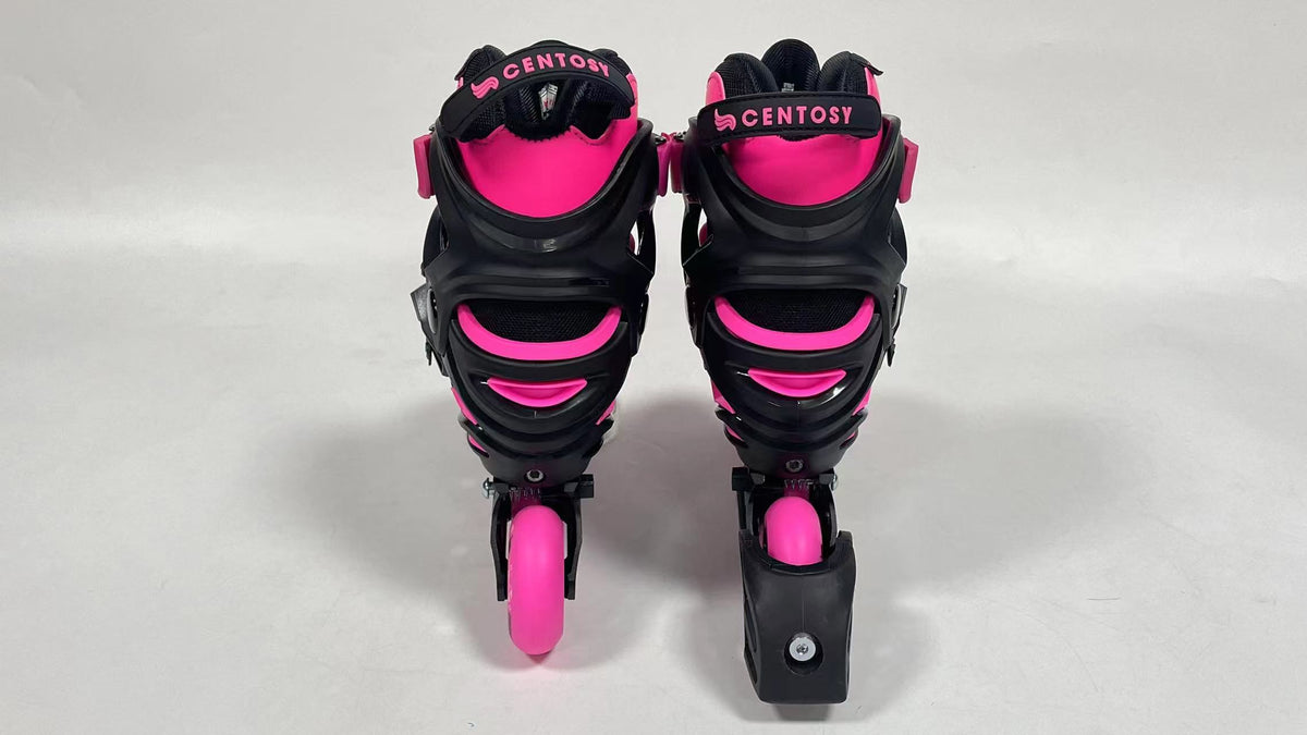 Centosy Kid Pro K2 Adjustable Kids’ Inline Skates-Pink &Black