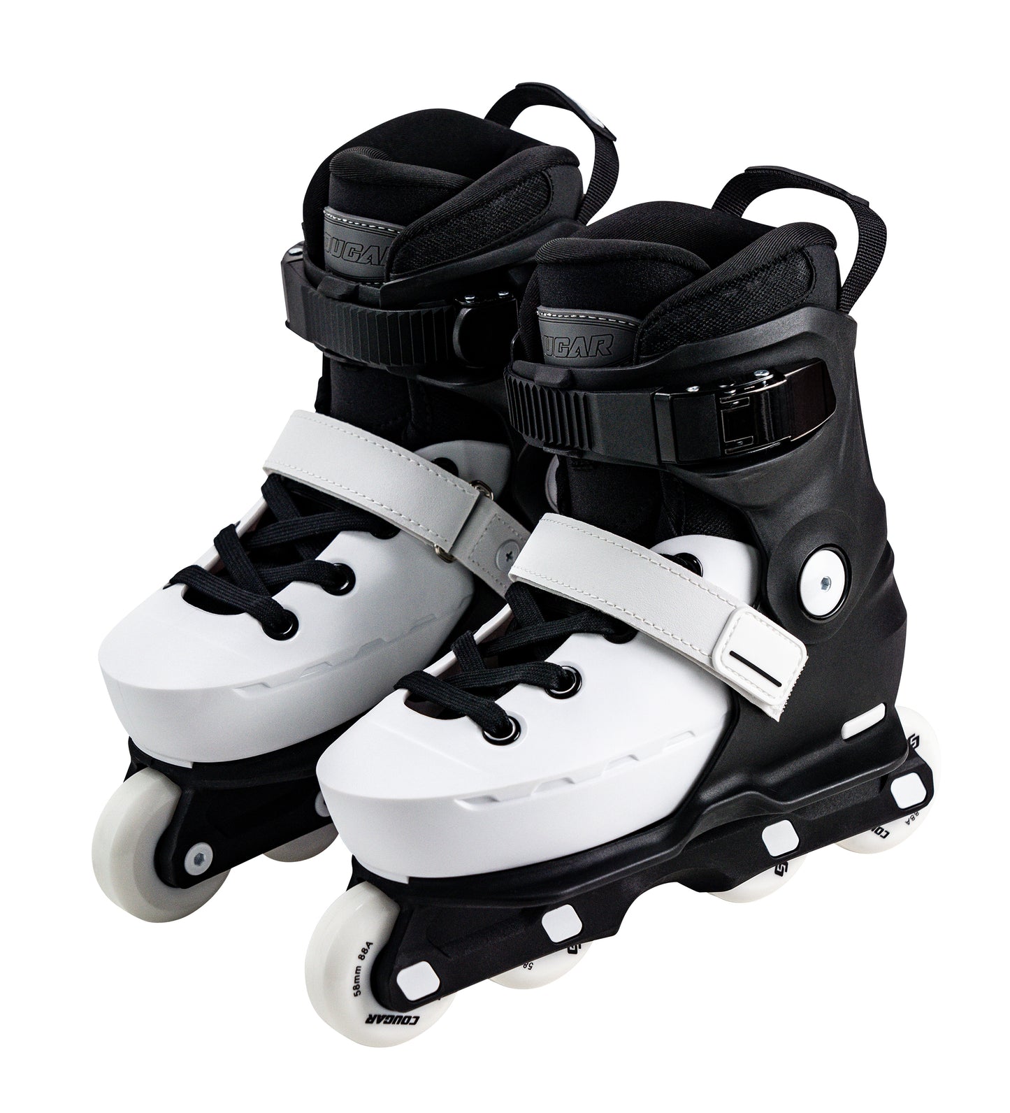 COUGAR SKATES V7 Kids Aggressive Skates-Black/White