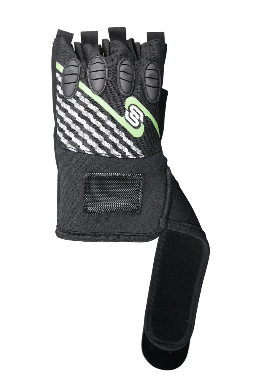 Skating Start Half-Finger Speed Skating Gloves | Anti-Slip Protective Gloves with Wrist Support for Kids & Adults