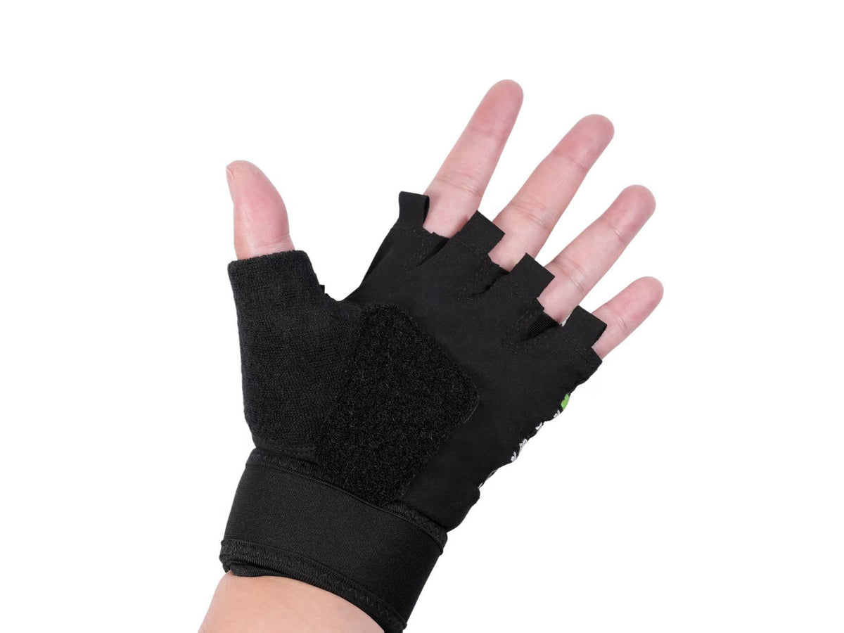 Skating Start Half-Finger Speed Skating Gloves | Anti-Slip Protective Gloves with Wrist Support for Kids & Adults