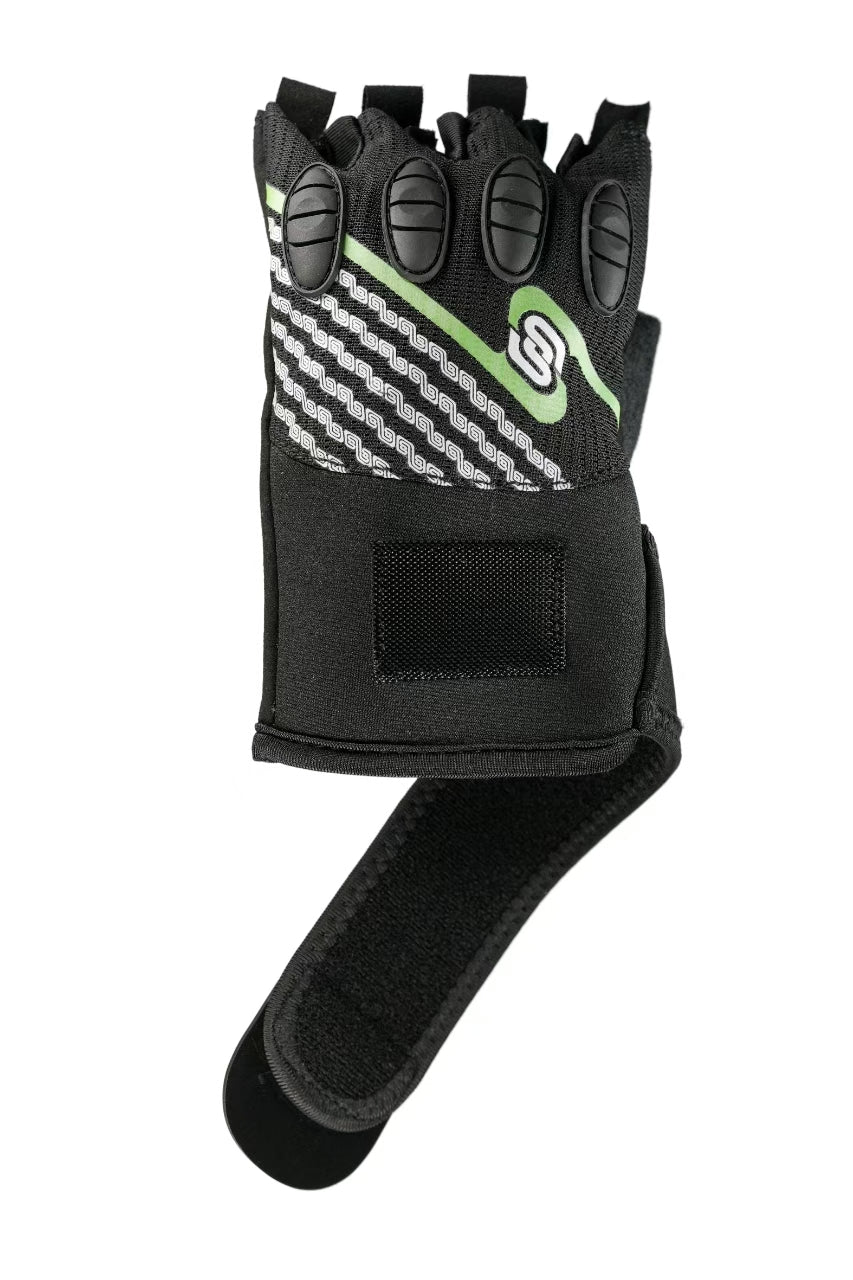 Skating Start Half-Finger Speed Skating Gloves | Anti-Slip Protective Gloves with Wrist Support for Kids & Adults