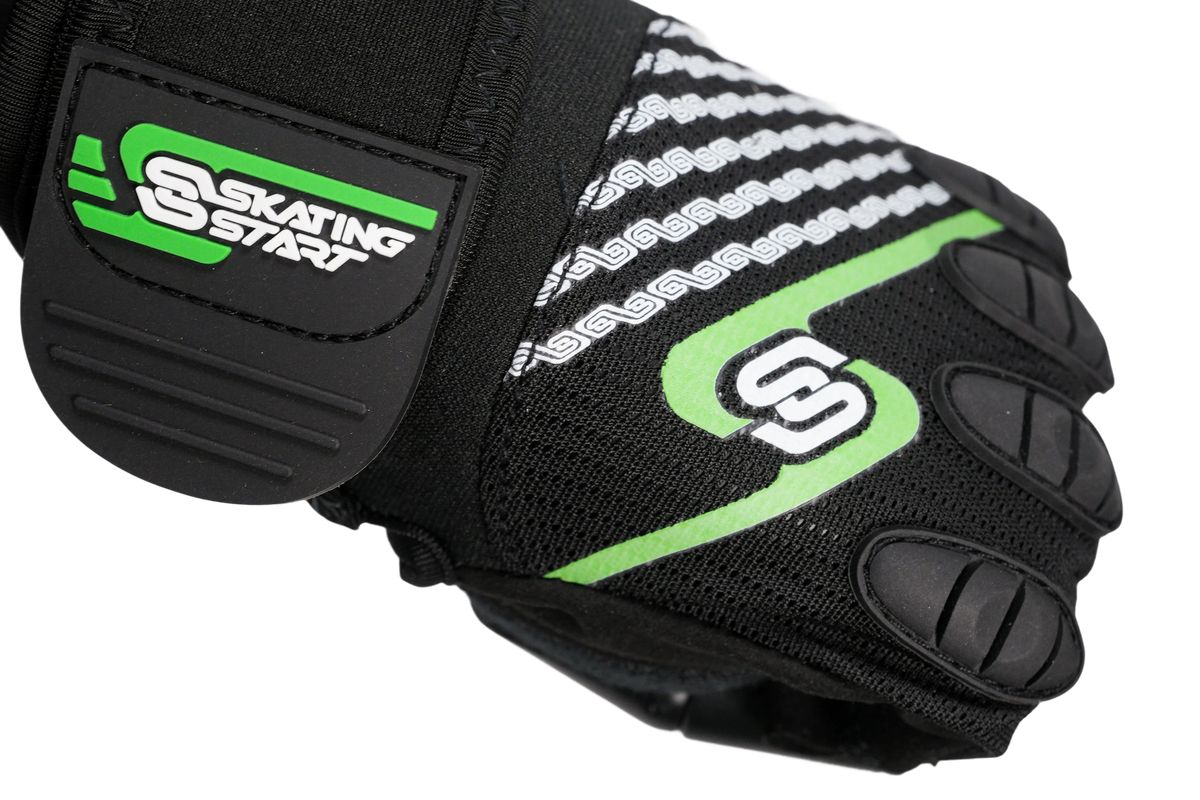 Skating Start Half-Finger Speed Skating Gloves | Anti-Slip Protective Gloves with Wrist Support for Kids & Adults