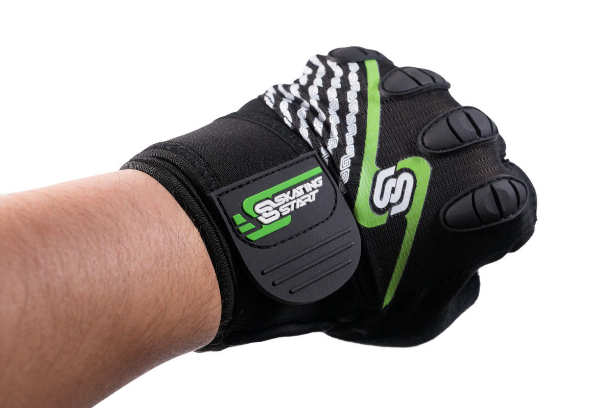 Skating Start Half-Finger Speed Skating Gloves | Anti-Slip Protective Gloves with Wrist Support for Kids & Adults