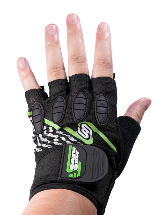 Skating Start Half-Finger Speed Skating Gloves | Anti-Slip Protective Gloves with Wrist Support for Kids & Adults