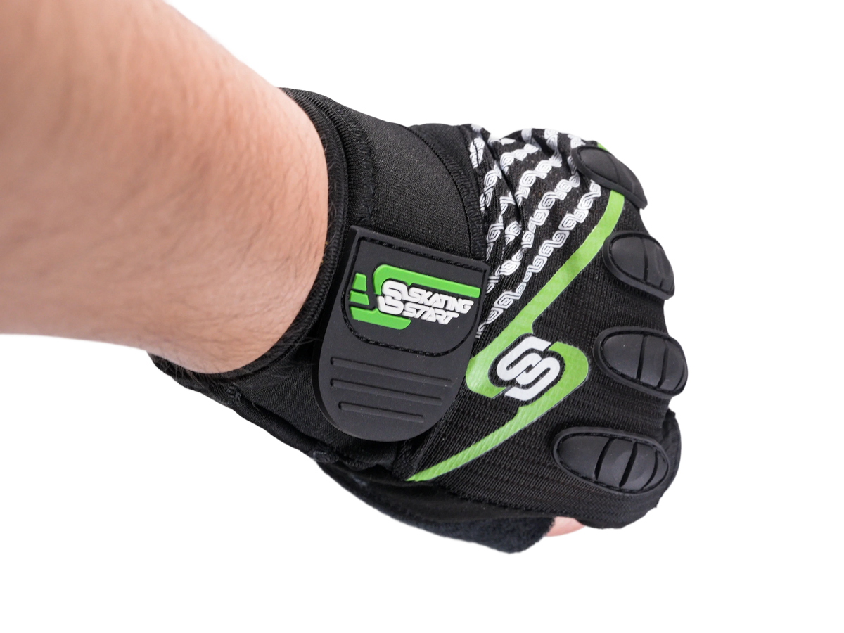 Skating Start Half-Finger Speed Skating Gloves | Anti-Slip Protective Gloves with Wrist Support for Kids & Adults