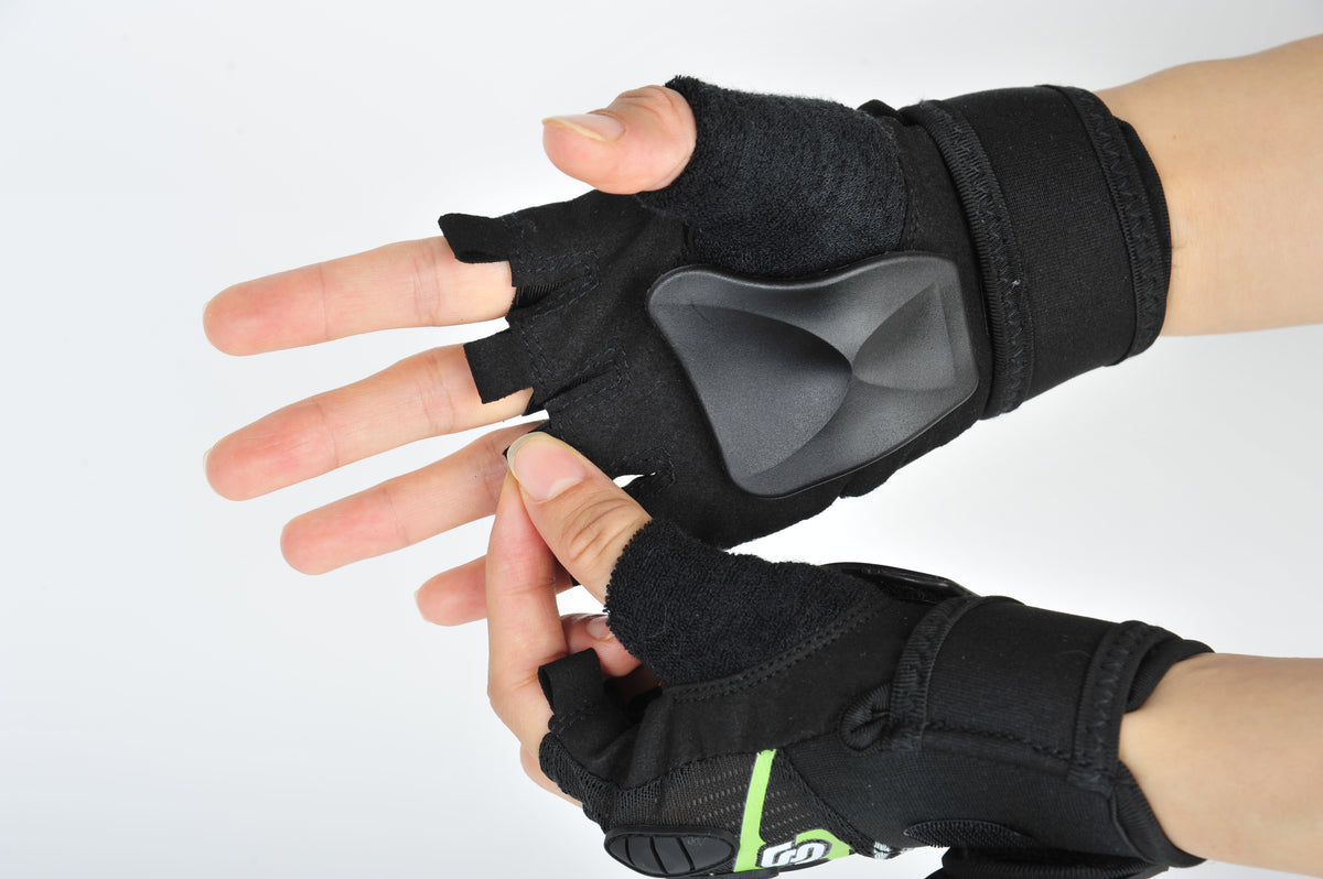 Skating Start Half-Finger Speed Skating Gloves | Anti-Slip Protective Gloves with Wrist Support for Kids & Adults