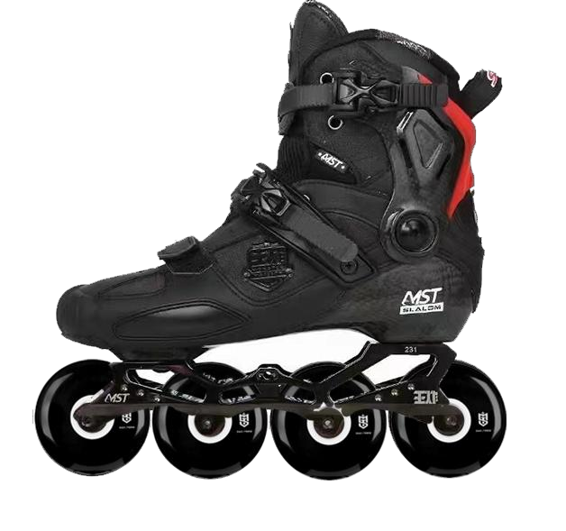 MST WZ Professional Carbon Freestyle Inline Skates- Black