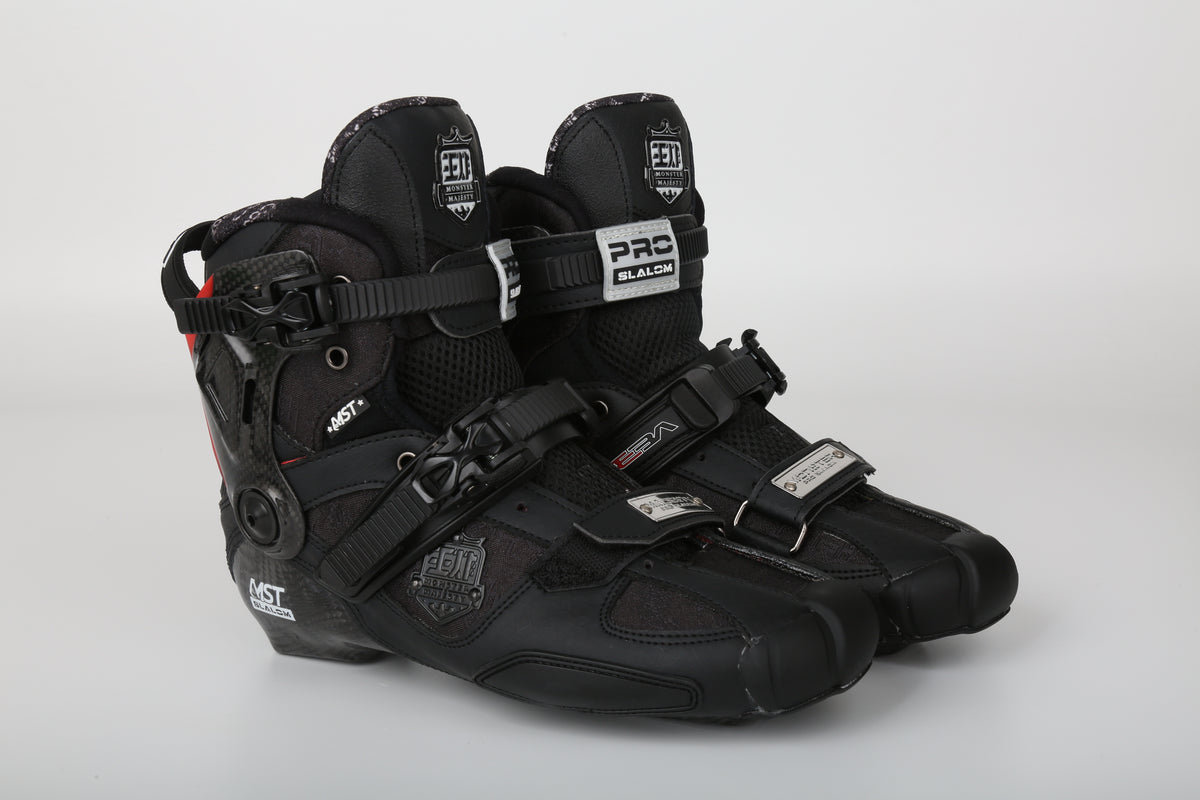 MST WZ Professional Carbon Freestyle Inline Skates- Black
