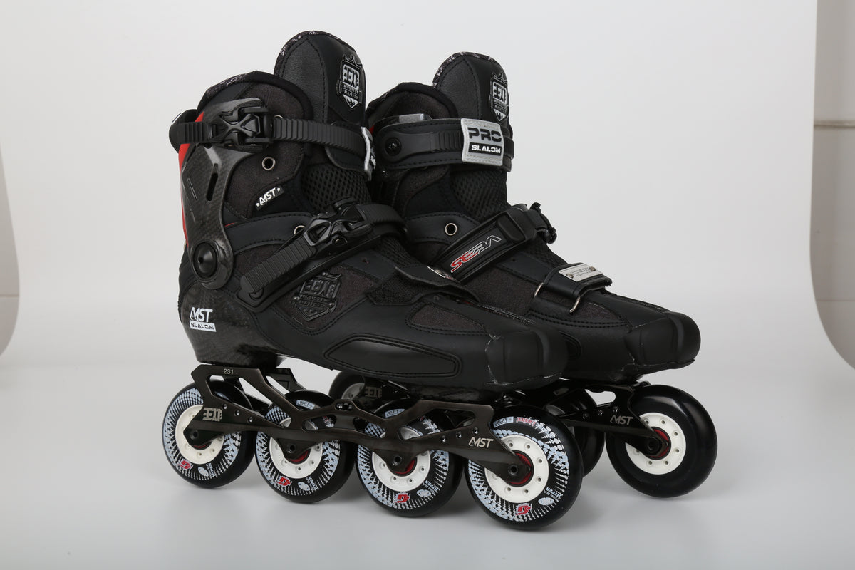 MST WZ Professional Carbon Freestyle Inline Skates- Black