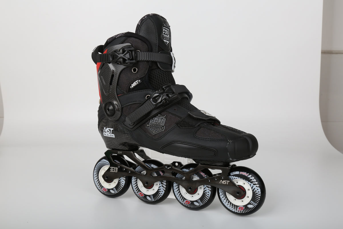 MST WZ Professional Carbon Freestyle Inline Skates- Black