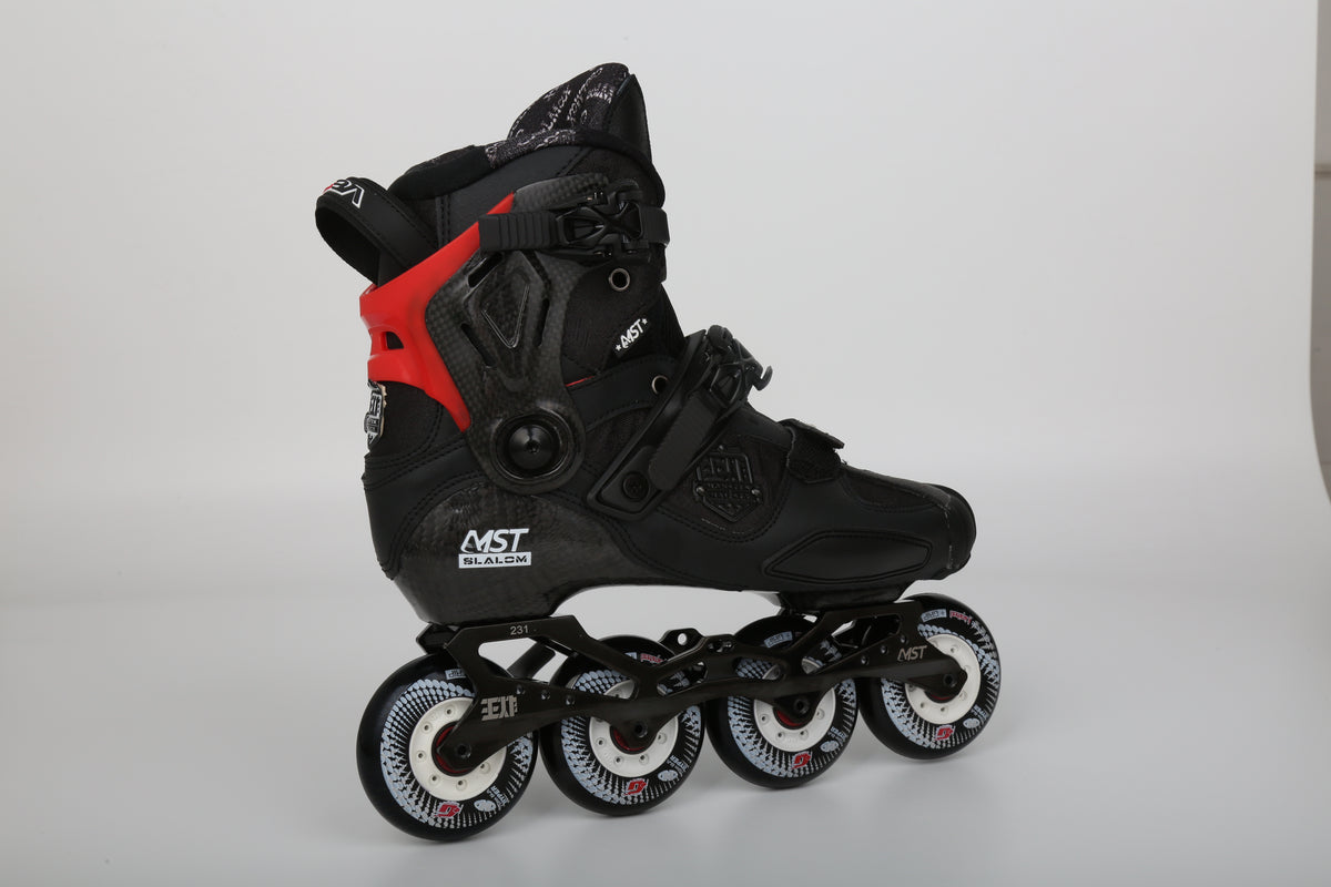 MST WZ Professional Carbon Freestyle Inline Skates- Black