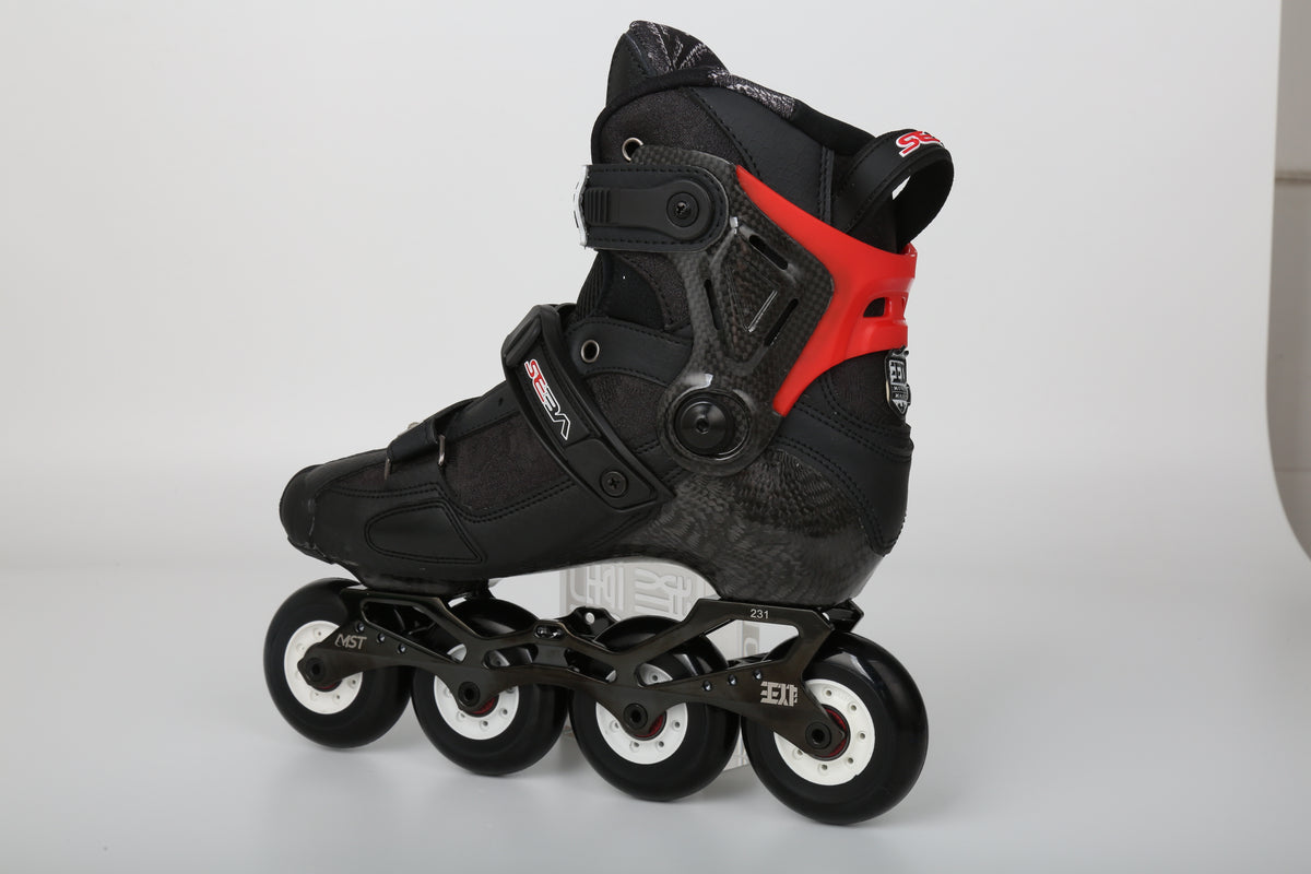 MST WZ Professional Carbon Freestyle Inline Skates- Black