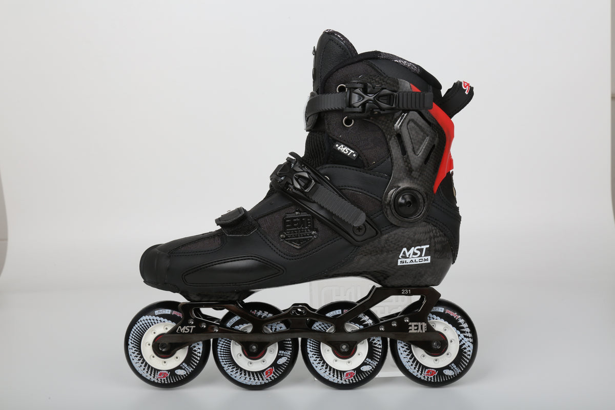MST WZ Professional Carbon Freestyle Inline Skates- Black