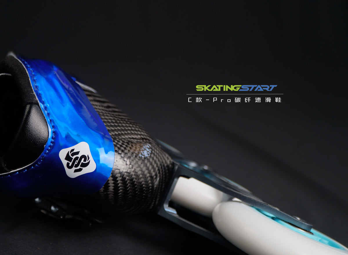 SKATING START NEW C PRO Carbon Speed Skating Skates-Blue