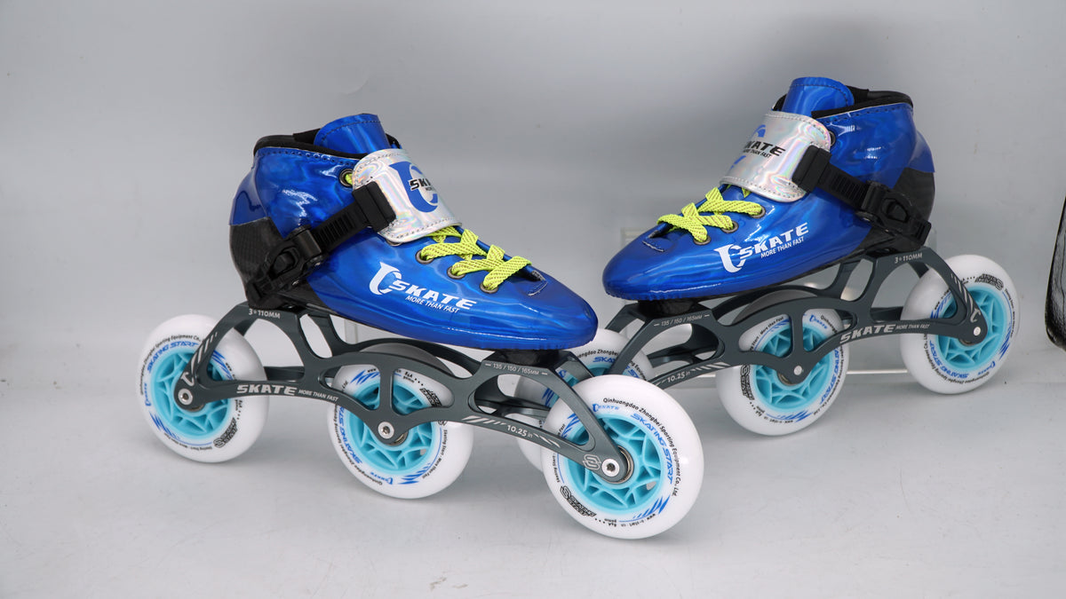 SKATING START NEW C PRO Carbon Speed Skating Skates-Blue