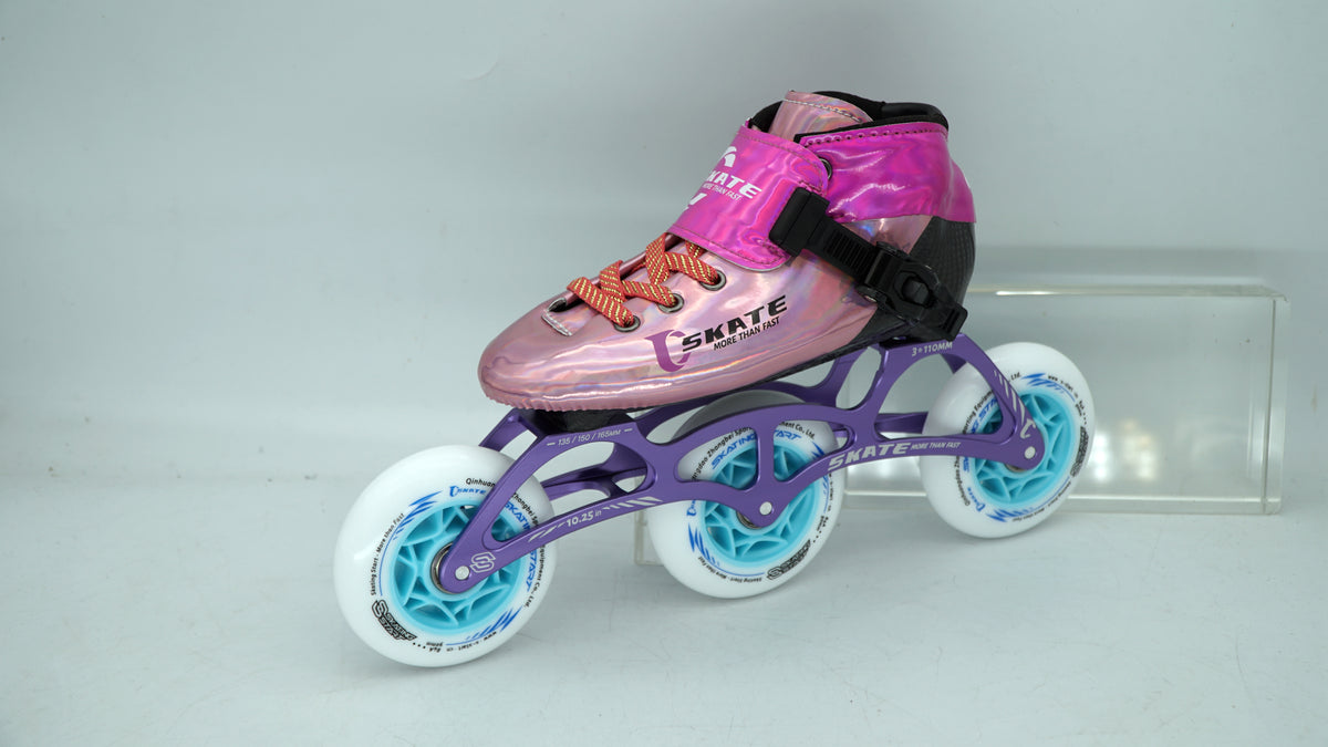 SKATING START NEW C PRO Carbon Speed Skating Skates-Pink