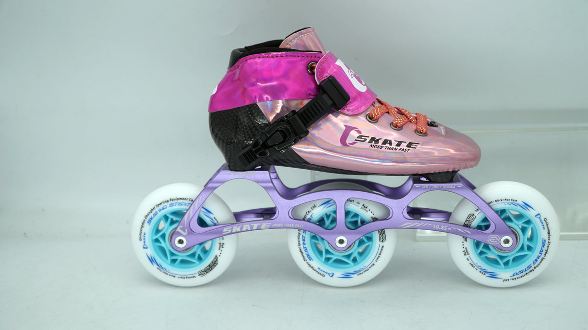SKATING START NEW C PRO Carbon Speed Skating Skates-Pink