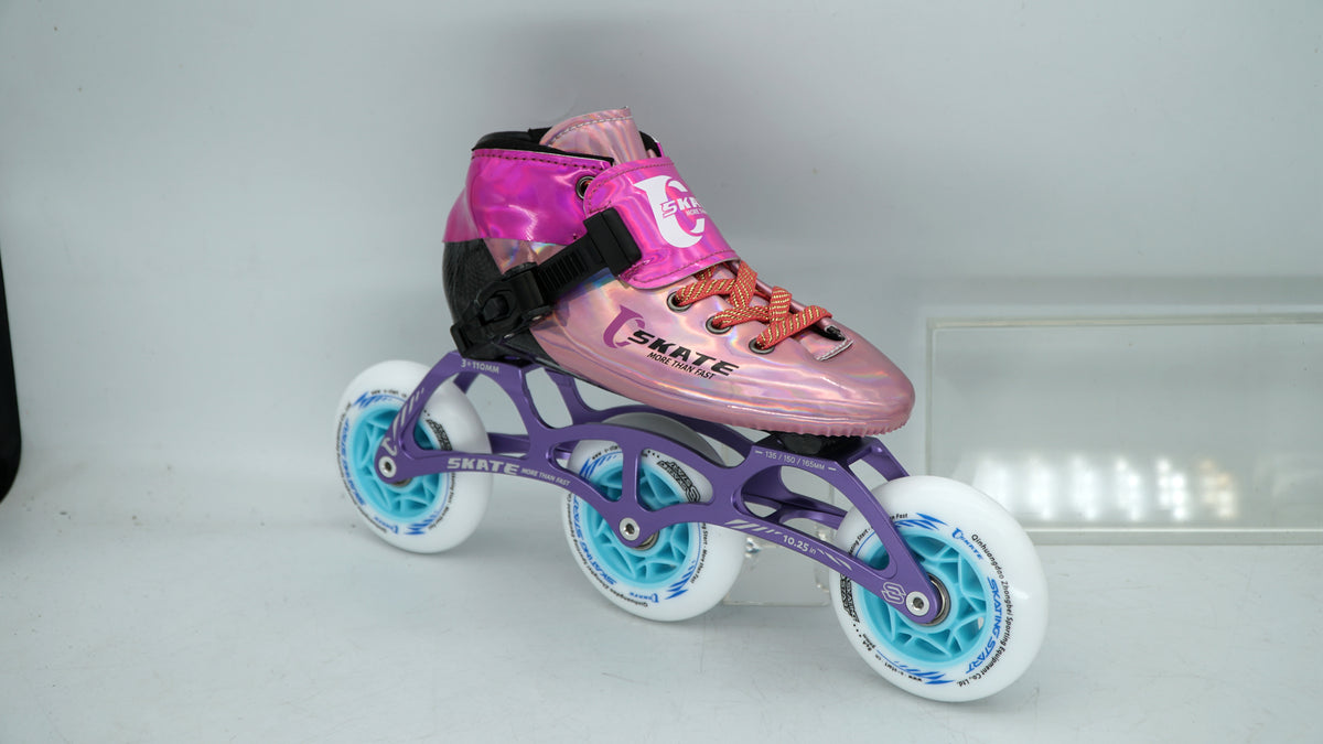 SKATING START NEW C PRO Carbon Speed Skating Skates-Pink