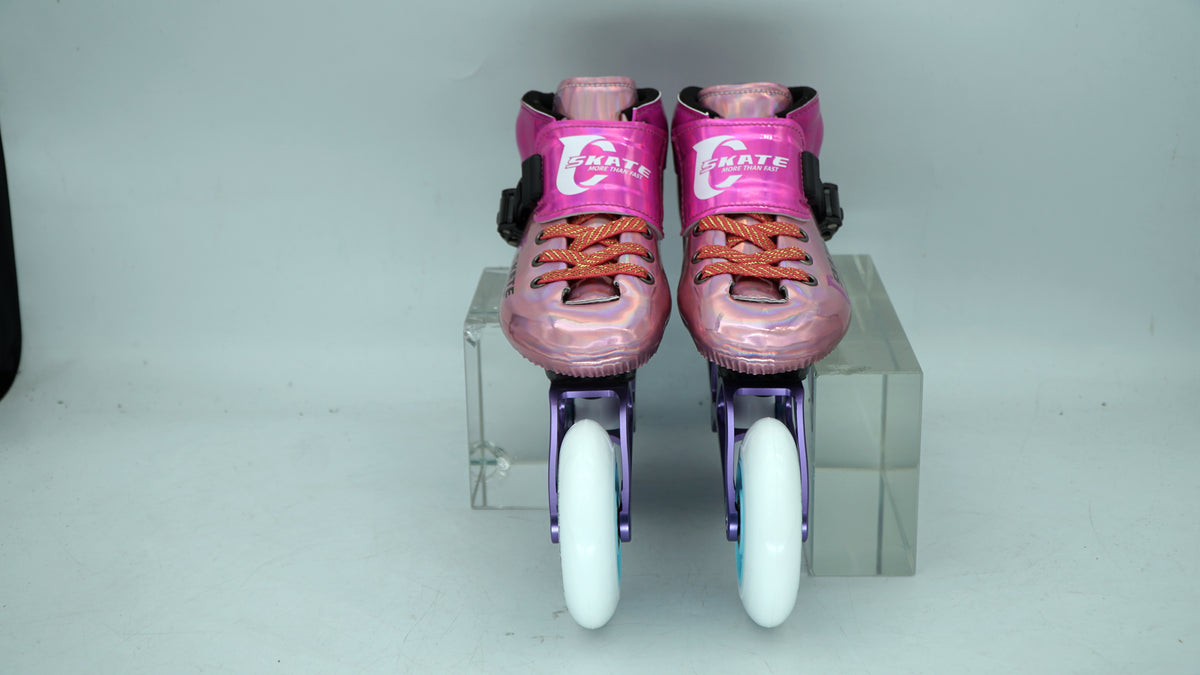 SKATING START NEW C PRO Carbon Speed Skating Skates-Pink