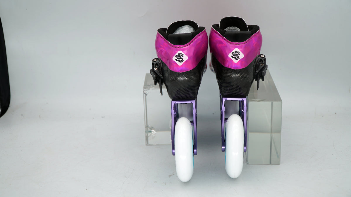 SKATING START NEW C PRO Carbon Speed Skating Skates-Pink