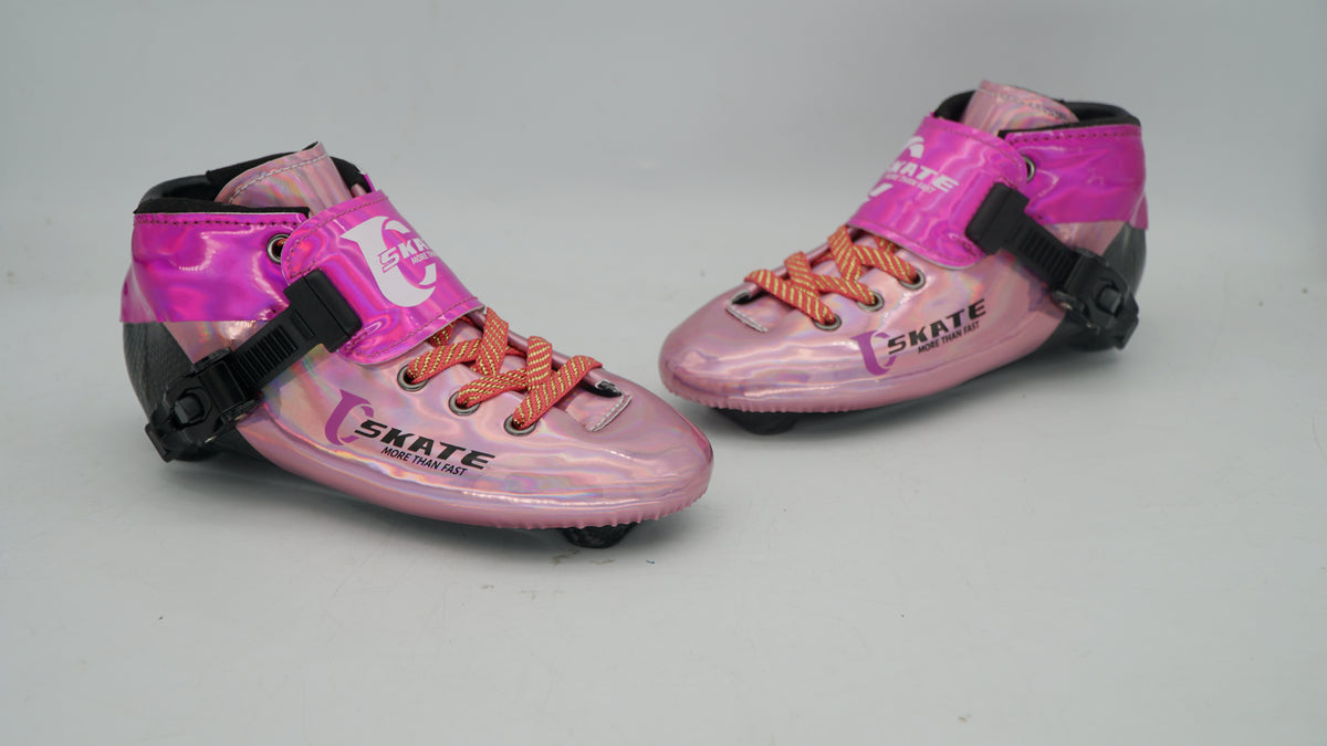 SKATING START NEW C PRO Carbon Speed Skating Skates-Pink