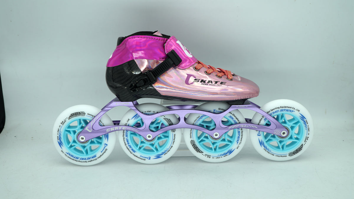 SKATING START NEW C PRO Carbon Speed Skating Skates-Pink