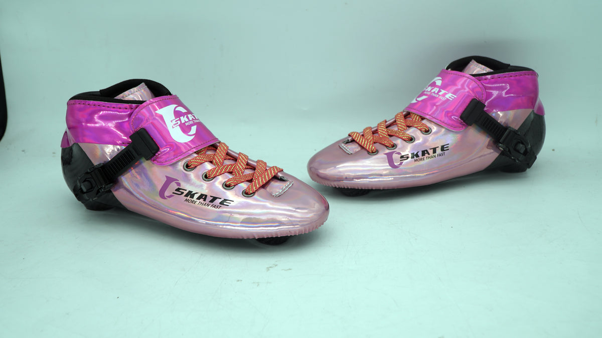 SKATING START NEW C PRO Carbon Speed Skating Skates-Pink