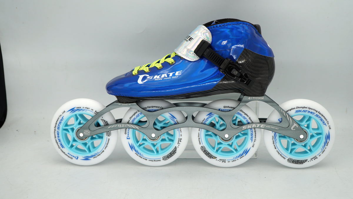 SKATING START NEW C PRO Carbon Speed Skating Skates-Blue