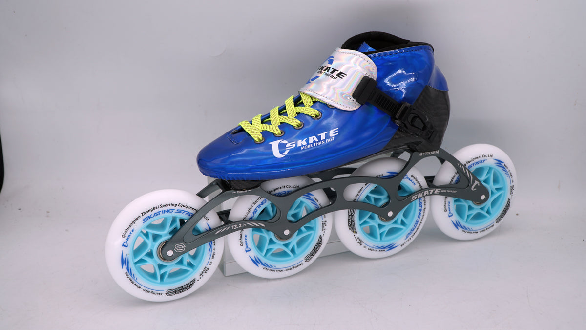SKATING START NEW C PRO Carbon Speed Skating Skates-Blue