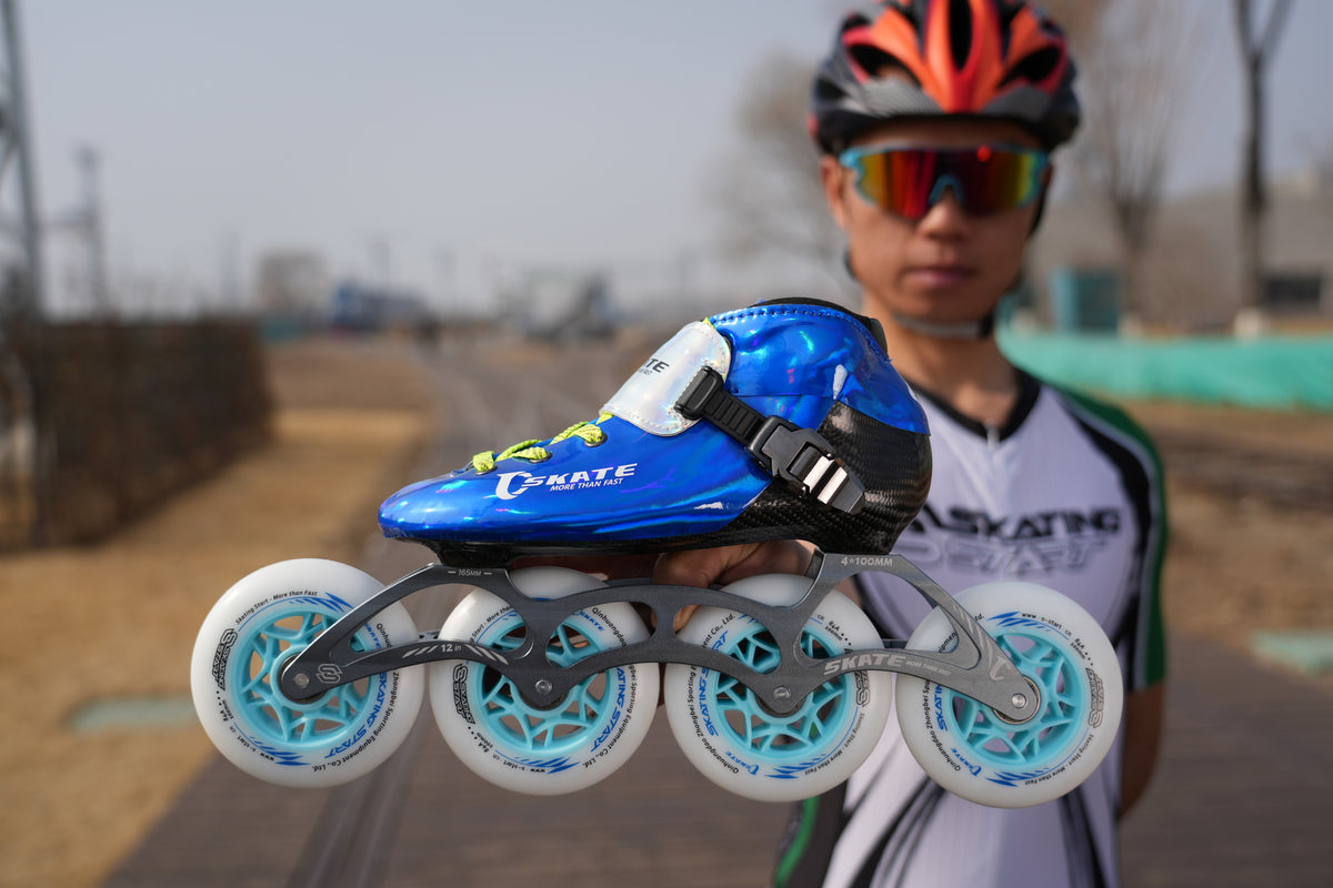 SKATING START NEW C PRO Carbon Speed Skating Skates-Blue