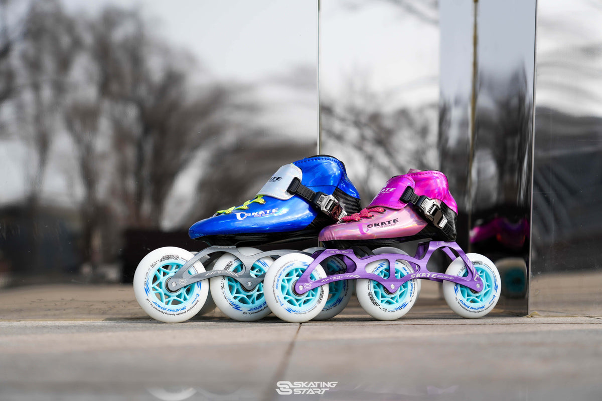 SKATING START NEW C PRO Carbon Speed Skating Skates-Pink