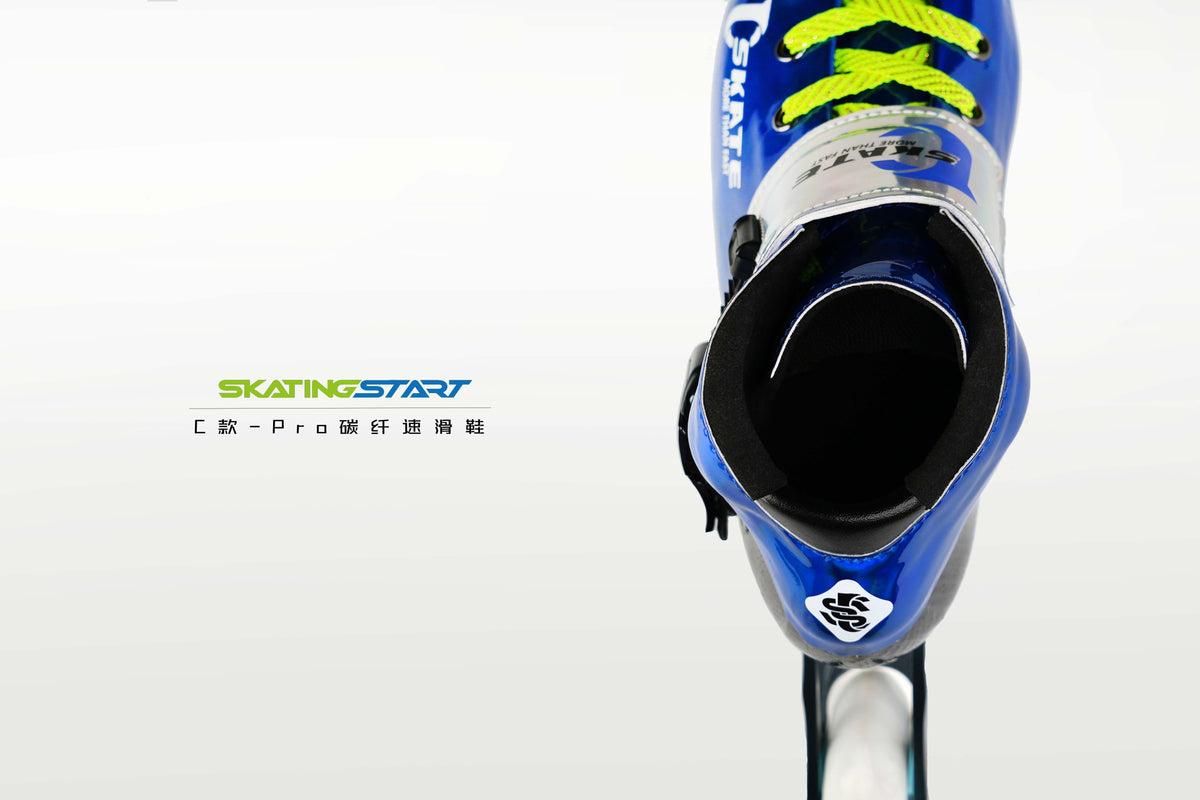 SKATING START NEW C PRO Carbon Speed Skating Skates-Blue