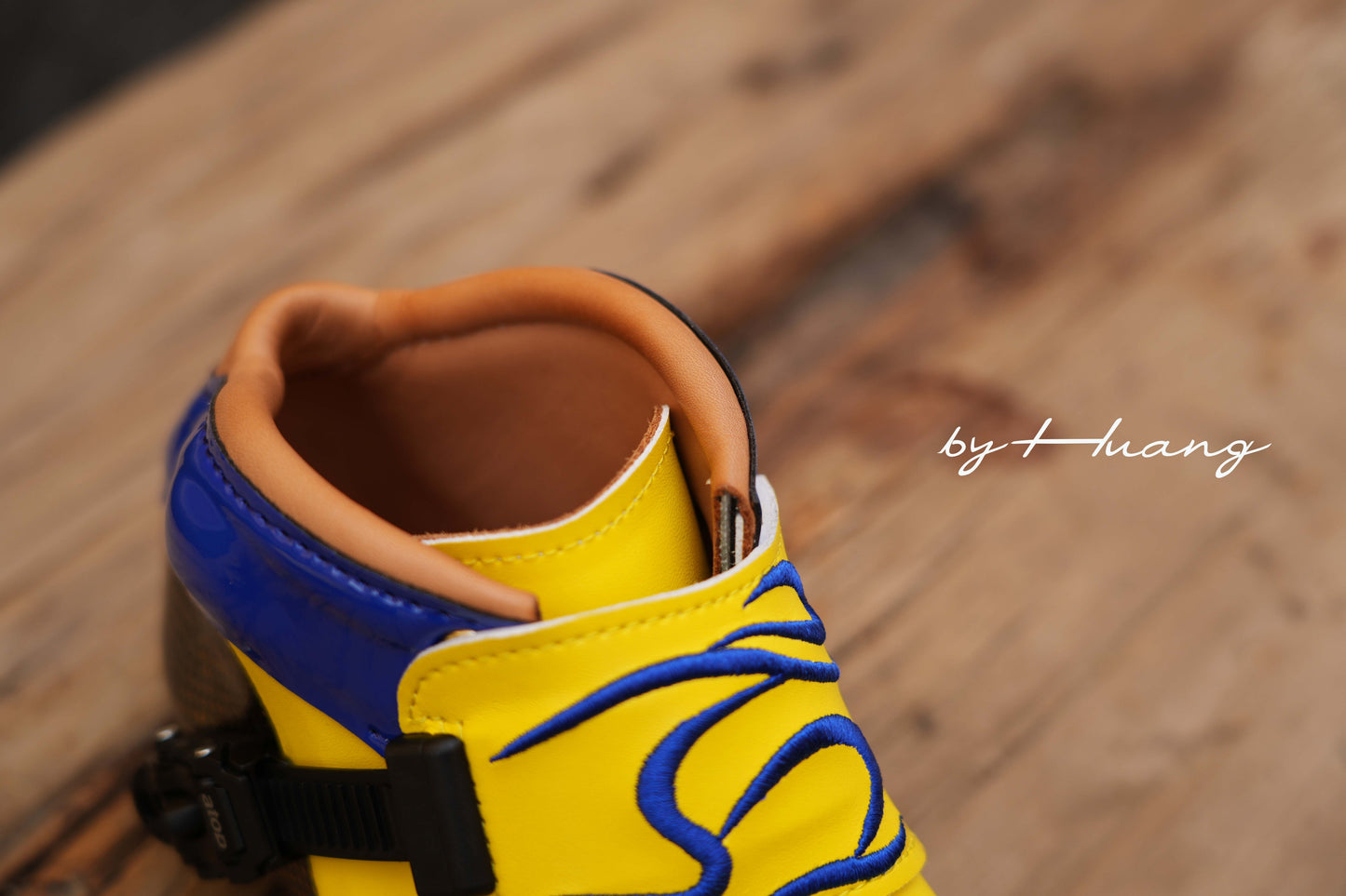SKATING START YANHUANG Speed Skate Boots-Yellow Blue